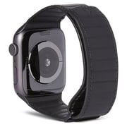 Decoded 38-40mm Leather Magnetic Traction Strap For Apple Watch Black