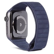 ديكوديد حزام جر مغناطيسي جلدي  38-40  مم  Apple Watch  أزرق
