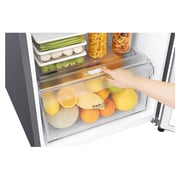 LG Top Freezer Refrigerator 335 Litres B402SLCB Smart Inverter Compressor Pull-out Tray Big Size Veggie Box