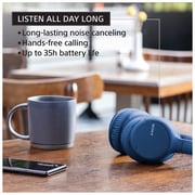 Sony WHCH710N/L Wireless Over Ear Noise Cancelation Headphones Blue