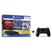 Sony PlayStation 4 Slim Console, 500GB, DualShock 4 Controller and Call of  Duty: WWII game, with