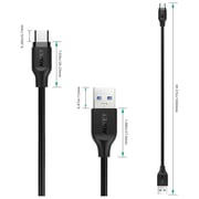 Aukey CB-CMD3 USBC Cable 1M Black X 3 Pack