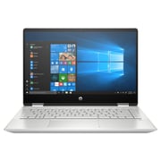 HP Pavilion x360 14-DH1026NE Convertible Touch Laptop - Core i5 1.6GHz 8GB 512GB 2GB Win10 14inch FHD Mineral Silver English/Arabic Keyboard