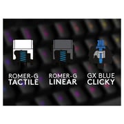 Logitech G513 Carbon Backlit Mechanical Gaming Keyboard - GX Blue Clicky Switch 920-008934