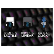 لوحة مفاتيح الألعاب ميكانيكية بإضاءة خلفية كربون  G513  من لوجيتك  - GX  أزرق كليكي سويتش  920-008934