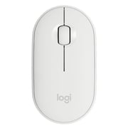 Logitech Pebble M350 Wireless Bluetooth Mouse Off-White