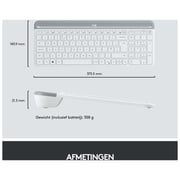 Logitech MK470 Wireless Keyboard and Mouse Combo Off-White English