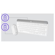 Logitech MK470 Wireless Keyboard and Mouse Combo Off-White English