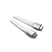 G&BL 6711 4K Gold Ultra HD Ethernet HDMI Cable 1M White