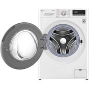 LG Front Load Washer 9 kg F4V5VYP0W, AI DD™, Steam+™, Bigger Capacity