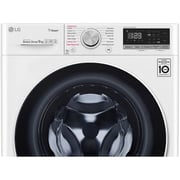 LG Front Load Washer 9 kg F4V5VYP0W, AI DD™, Steam+™, Bigger Capacity