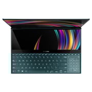 Asus ZenBook Pro Duo UX581GV-H2001TS Laptop - Core i9 2.4GHz 32GB 1TB 6GB Win10 15.6inch UHD Celestial Blue English/Arabic Keyboard
