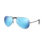 Ray-Ban Pilot Gunmetal Sunglasses Unisex RB3449 004/55