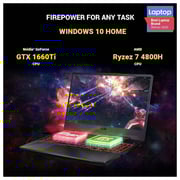 Asus TUF Gaming A15 FA506IU-HN148T Laptop - Ryzen 7 2.9GHz 16GB 1TB 6GB Win10 15.6inch FHD Fortress Grey English/Arabic Keyboard
