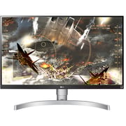 LG UHD Monitor 4K IPS LED 27inch 4K (3840 X 2160) IPS Display with VESA Silver White- 27UL650-W