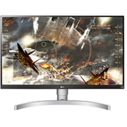 LG UHD Monitor 4K IPS LED 27inch 4K (3840 X 2160) IPS Display with VESA Silver White- 27UL650-W