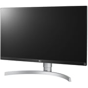 LG UHD Monitor 4K IPS LED 27inch 4K (3840 X 2160) IPS Display with VESA Silver White- 27UL650-W