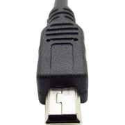 Keendex 5 Pin Male To Dual USB 2.0 Male Cable For External Hard Drive 1m Black