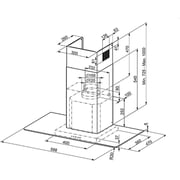 شفاط مدخنة  SMEG  مسطح  KBT600XE