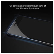 غطاء ماكس جارد من الزجاج المقوى والظهر الشفاف لهاتف iPhone SE و iPhone 8