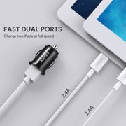 Aukey Dual USB Port Car Charger Black
