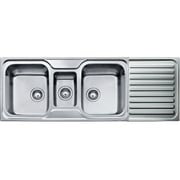 TEKA Inset Stainless Steel Sink Two Bowls, One Auxiliary Bowl And One Drainer Classic 2½B 1D