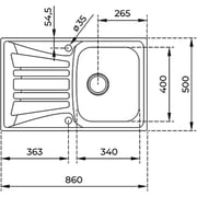 TEKA BASICO 86 1B 1D Inset Stainless Steel Kitchen Sink