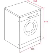 TEKA SPA TKS 850 C Condenser dryer with drying capacity of 8 Kg