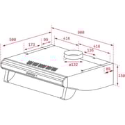 TEKA C 9310 90cm Classic Hood with 3 speeds