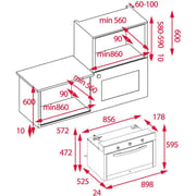 TEKA HSF 924 G Multifunction gas oven with HydroClean cleaning system in 90 cm