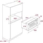 TEKA HLF 940 SurroundTemp multifunction oven with HydroClean in 90 cm