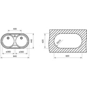 TEKA Inset Stainless Steel Kitchen Sink DR802B