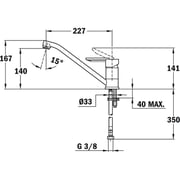 TEKA ML Single Lever Kitchen Tap with swivel spout