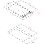 TEKA IZS 34600 DMS 30cm Modular Induction Hob with Slide Cooking system and 4 zones