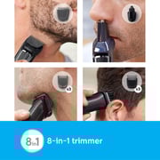 Philips 8-in-1 Hair Clipper & Face Multigroomer Trimmer Kit MG3730