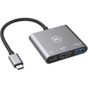 Max & Max MX-MC107 3 in 1 USB Type-C Hub with HDMI+USB