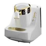 ماكينة صنع القهوة التركية من أرزوم OK-008-B أوكا أبيض / ذهبي