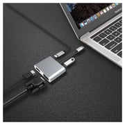 Blueendless HC-401A 4 in 1 USB-C Hub Grey