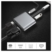 Blueendless HC-401A 4 in 1 USB-C Hub Grey