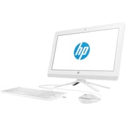 HP 22-B315NE All in One Desktop - Core i3 2.4GHz 4GB 1TB 2GB Win10 21.5inch FHD White English/Arabic Keyboard