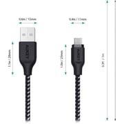Aukey USB 2.0 To Micro USB Cable 1.2m Black
