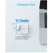 شاحن أنكر ثنائي USB  باوربورت اتوم  III  أبيض