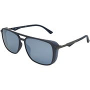 Police Rectangular Blue Sunglasses For Men SPL720-7M3B-58
