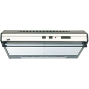 Beko 60cm Recirculation Hood, 380m³/h Ventilation, Dishwasher-Safe Filters, Metal Cassette Filter, Mechanical Slider Control, Stainless Steel - CFB6433XH