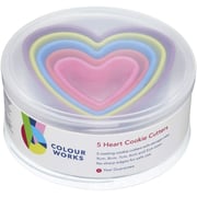Colourworks Heart Shaped Cookie Cutters 5pc Set