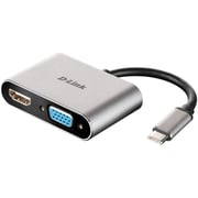 Dlink DUBV210 USB-C To HDMI/VGA ADP gray