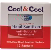 Cool & Cool Disinfectant Anti-Bacterial Hand Sanitizer Sachets (12 Sachet)