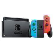 Nintendo Switch V2 32GB Neon Blue/Red Middle East Version + 2 Assorted Games