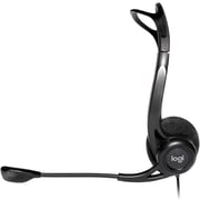 Logitech 981-000100 H960 Wired On Ear USB Heafdset Black