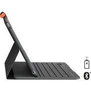 Logitech Slim FOLIO iPad Keyboard Case 10.2 Inch, 7th Generation, Bluetooth, With Integrated Wireless Keyboard, AR Layout Graphite
